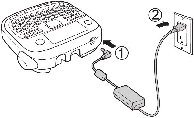 De optionele AC-adapter aansluiten