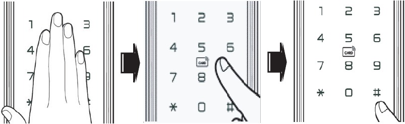Gebruik - Een deur openen met een PIN-code