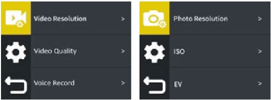 Instellingenmenu