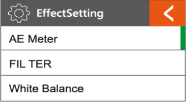 Effectinstellingen