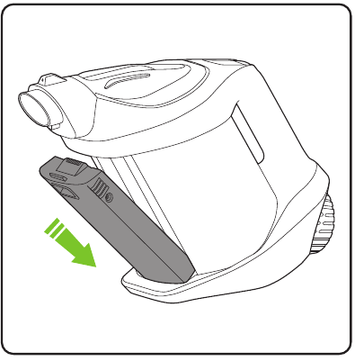 De batterij terugplaatsen - Stap 1