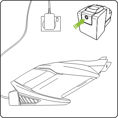 De batterij opladen - Stap 1