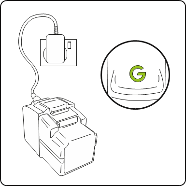 De batterij opladen - Stap 2
