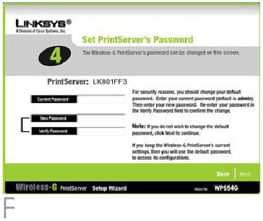 De PrintServer configureren - Stap 5