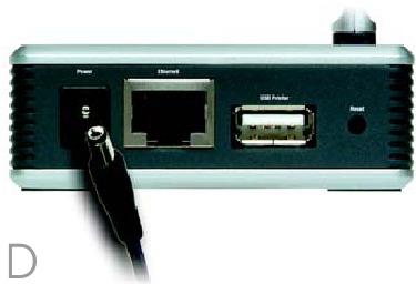 De PrintServer aansluiten - Stap 3