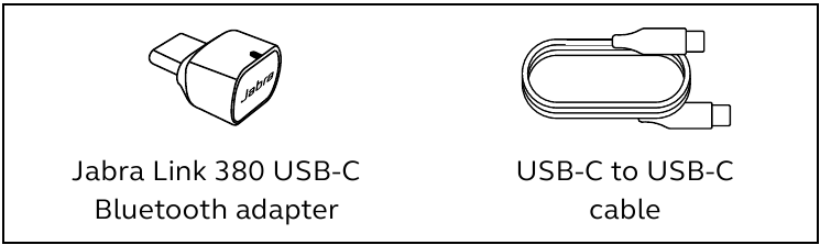 Meegeleverde accessoires - USB-C versie