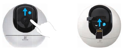 Micro SD-kaart plaatsen