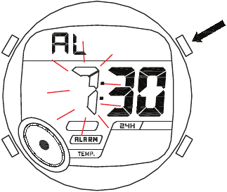 Het alarm instellen - Stap 2