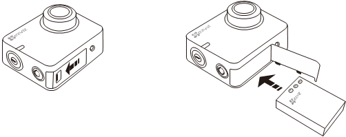 Laad de camera op - Stap 1