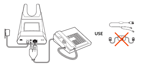 Installatiegegevens bureautelefoon - voorbeeld 2
