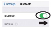 Schakel Bluetooth in op het mobiele apparaat
