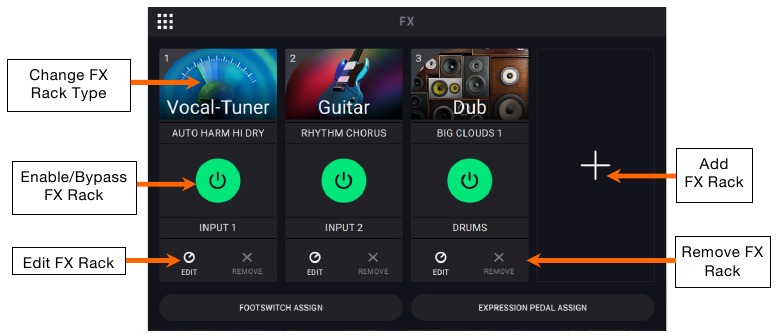 FX-racks - FX toepassen
