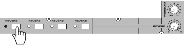 Reverb toepassen - Stap 2 - Druk de schakelaar omlaag