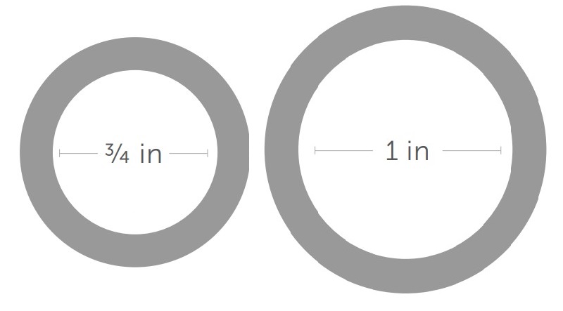 Voor PVC- of PEX-pijp