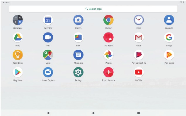OVER APPLICATIES - Launcher-scherm