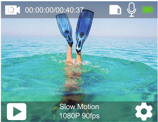 OVERZICHT VAN MODI - Slowmotion videomodus