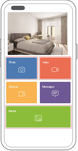 Foto's en video's uploaden via de app