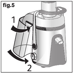 Pulpcollector plaatsen