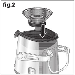 filtermand plaatsen