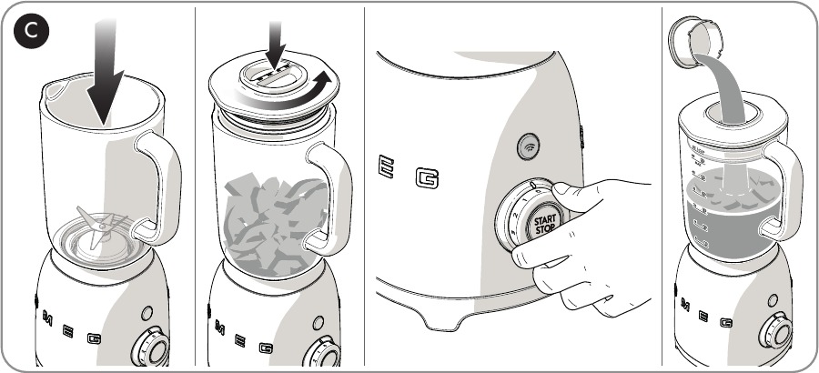 De blender gebruiken