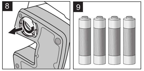 DE BATTERIJEN PLAATSEN