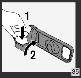 Vervang de filterpatroon - Stap 1