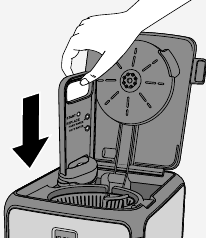 Filterpatroon terugplaatsen