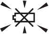 Batterij bijna leeg pictogram