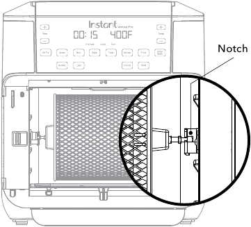 De rotisserie-accessoires instellen - Stap 3