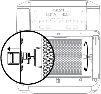 De rotisserie-accessoires instellen - Stap 4
