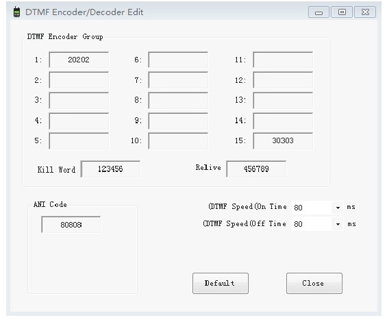DTMF Editor