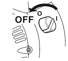 De motor stoppen - Stap 1