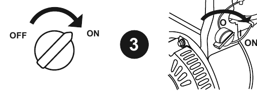 Handmatig starten - Stap 3