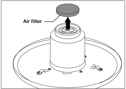 Het luchtfilter reinigen