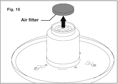 Het luchtfilter schoonmaken