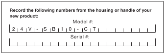 Het model- en serienummer noteren