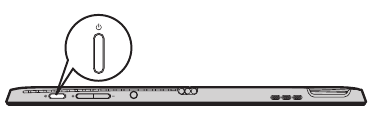 Eerste installatie - Stap 2 - Houd de aan/uit-knop ingedrukt
