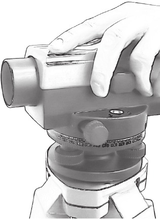 Instrument instellen en waterpas stellen - Stap 1