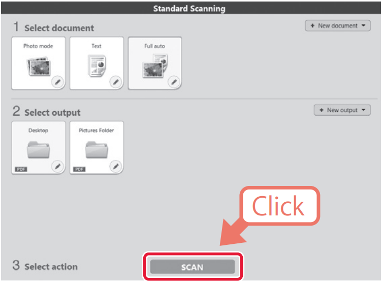 Scannen - Stap 8 - Klik op de scanknop