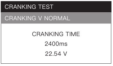 Starttest (12V&24V) - Stap 4