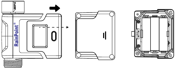 Debietmeter aansluiten - Stap 3