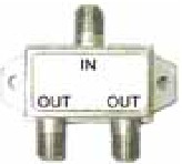 Afbeelding van een coaxiale T-splitter