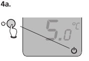 Druk op de knop en houd deze 2 seconden ingedrukt