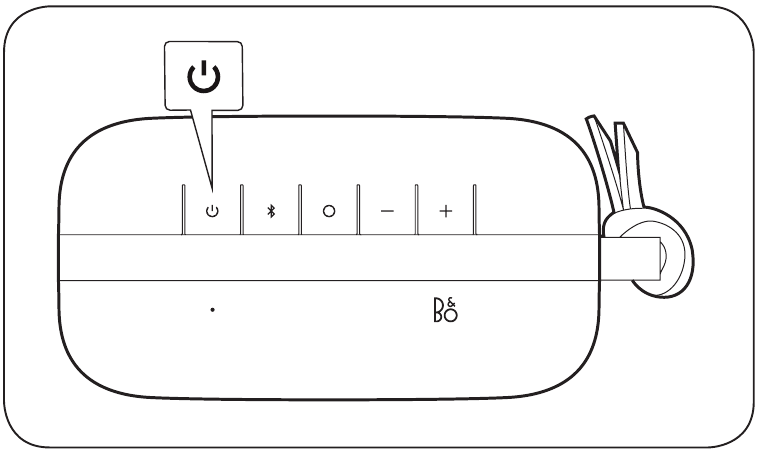 Bluetooth-koppeling - Stap 1 - Druk op de aan/uit-knop
