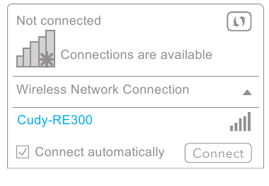 Repeater Modus - Gebruik van een webbrowser - Stap 1