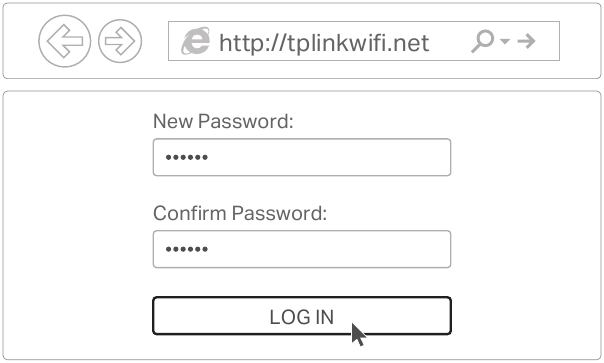 Eenheid configureren - Stap 3 - Ga naar de webpagina