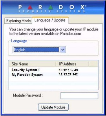 Firmware- en Taalupdate - Stap 1