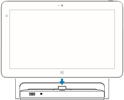 Stap 2 - Dock de tablet