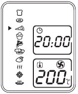 LCD-scherm met pizzafunctie