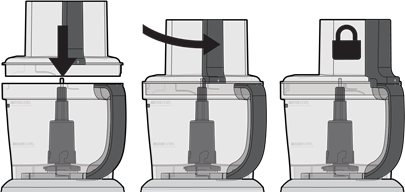 Uw Foodprocessor gebruiken - Stap 2